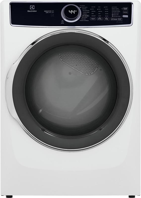 Electrolux Front Load Perfect Steam(TM) Electric Dryer with Predictive Dry(TM) and Instant Refresh - 8.0 Cu. Ft. - (ELFE7537AW)