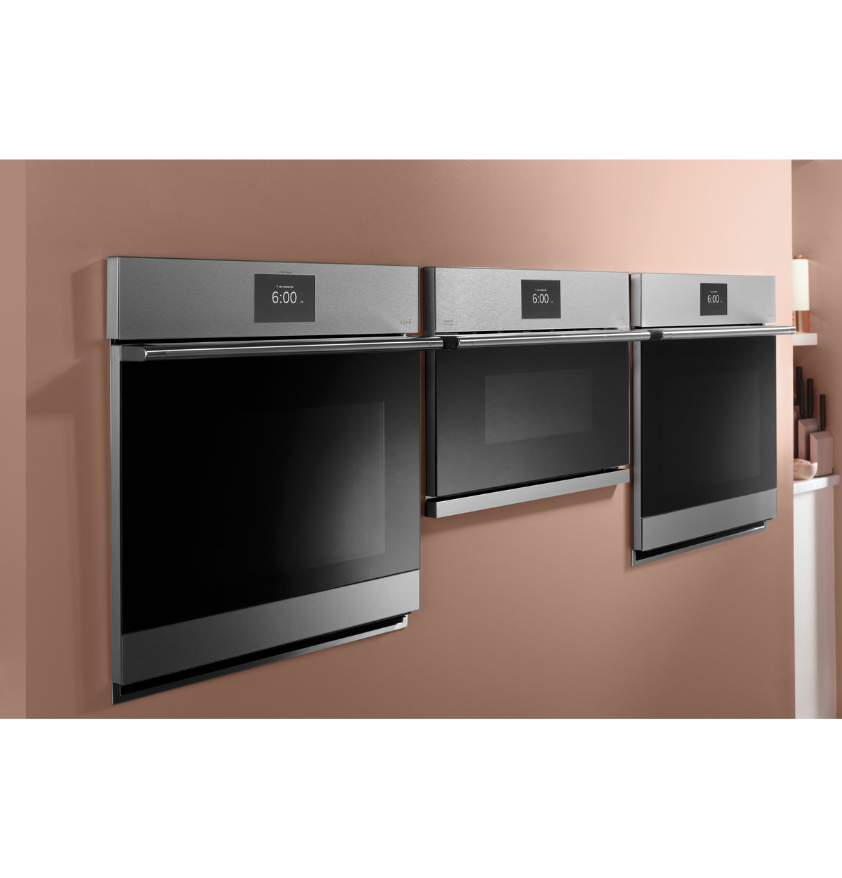 Caf(eback)(TM) 30" Smart Five in One Oven with 120V Advantium(R) Technology in Platinum Glass - (CSB913M2NS5)