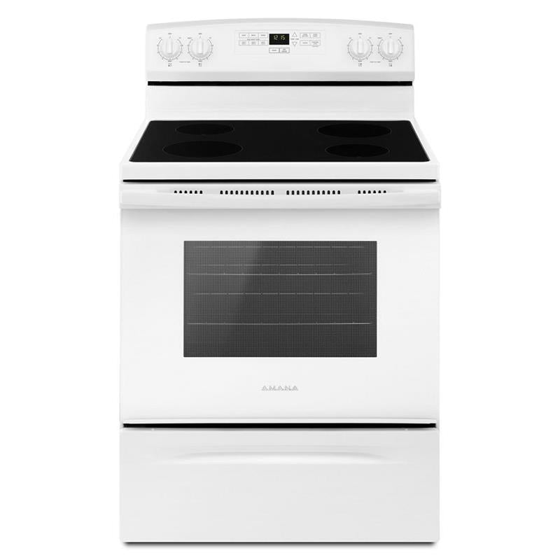 30-inch Amana(R) Electric Range with Extra-Large Oven Window - (AER6303MFW)