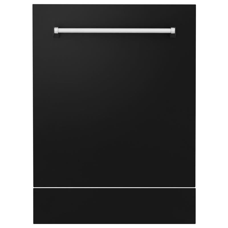 ZLINE 24" Tallac Series 3rd Rack Dishwasher with Traditional Handle, 51dBa (DWV-24) [Color: Black Matte] - (DWVBLM24)