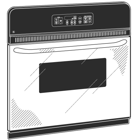 GE(R) 24" Electric Single Standard Clean Wall Oven - (JRS06SKSS)