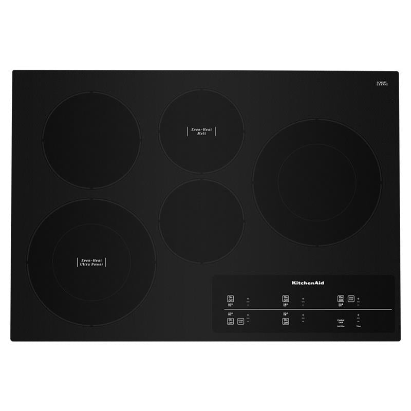 30" Electric Cooktop with 5 Elements and Touch-Activated Controls - (KCES950KBL)