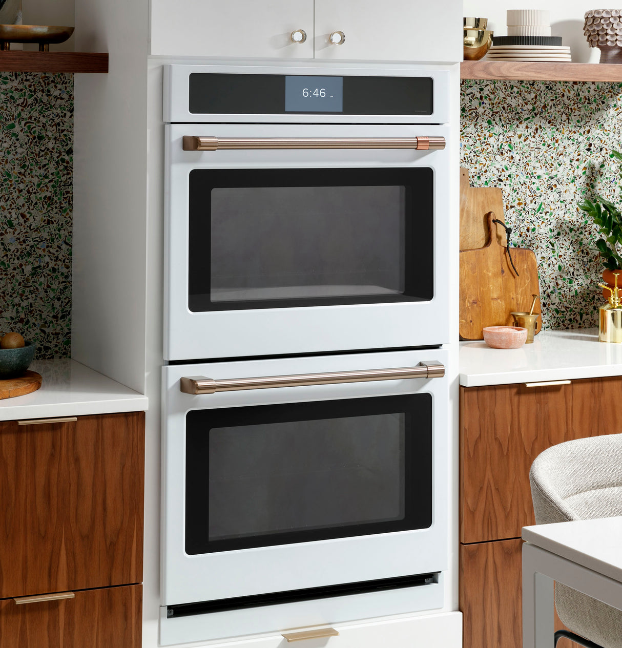 Caf(eback)(TM) Professional Series 30" Smart Built-In Convection Double Wall Oven - (CTD90DP4NW2)