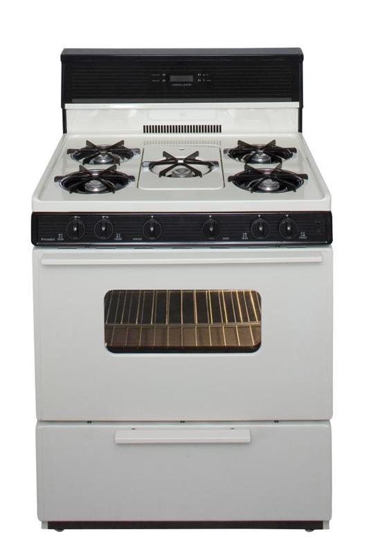 30 in. Freestanding Gas Range with 5th Burner and Griddle Package in Biscuit - (SFK249TP)