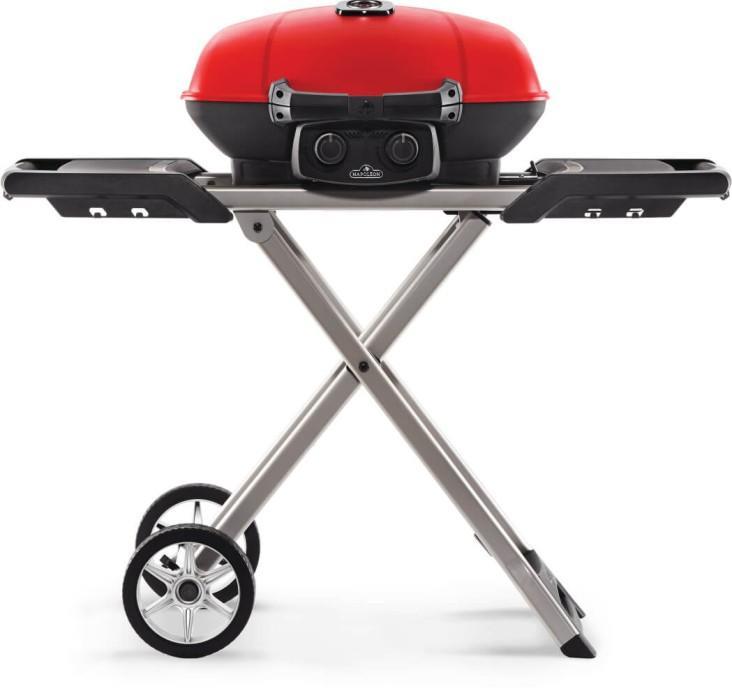 TravelQ 285X with Scissor Cart and Griddle , Propane, Red - (TQ285XRD1A)
