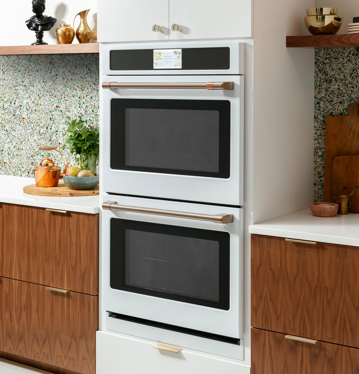 Caf(eback)(TM) Professional Series 30" Smart Built-In Convection Double Wall Oven - (CTD90DP4NW2)