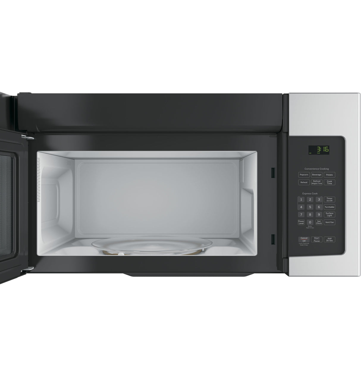 GE(R) 1.6 Cu. Ft. Over-the-Range Microwave Oven - (JVM3162RJSS)