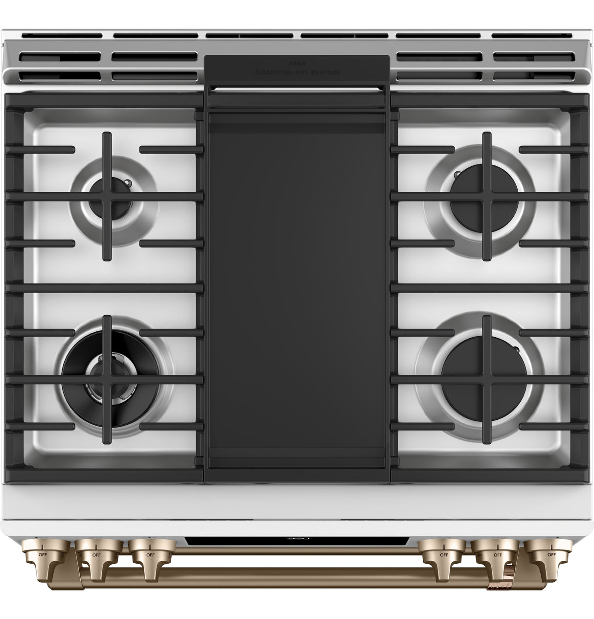 Caf(eback)(TM) 30" Smart Slide-In, Front-Control, Dual-Fuel, Double-Oven Range with Convection - (C2S950P4MW2)