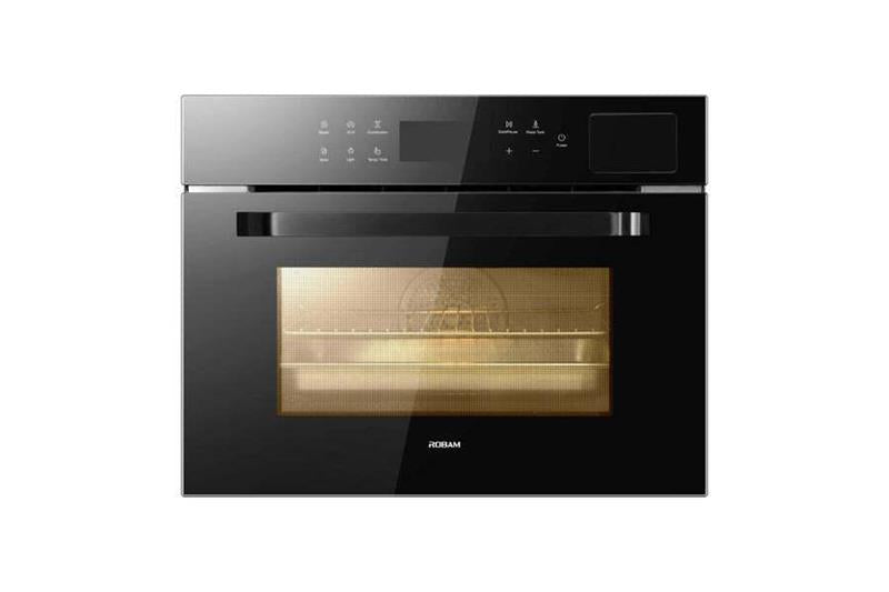 ROBAM 24-in Air Fry Convection European Element Single Electric Wall Oven (Black) - (ROBAMCQ760)