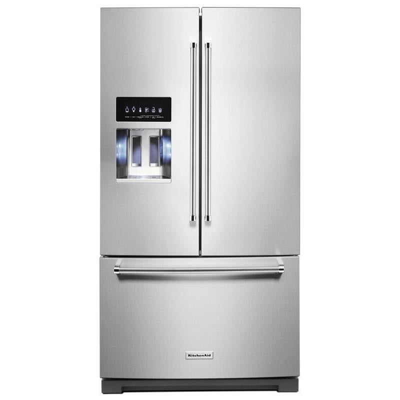 26.8 Cu. Ft. Standard-Depth French Door Refrigerator with Exterior Ice and Water Dispenser - (KRFF577KPS)