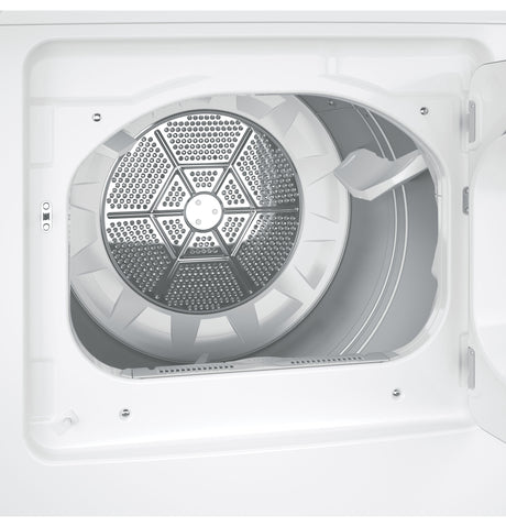 GE(R) 7.2 cu. ft. Capacity aluminized alloy drum Gas Dryer with Sensor Dry - (GTD45GASJWS)