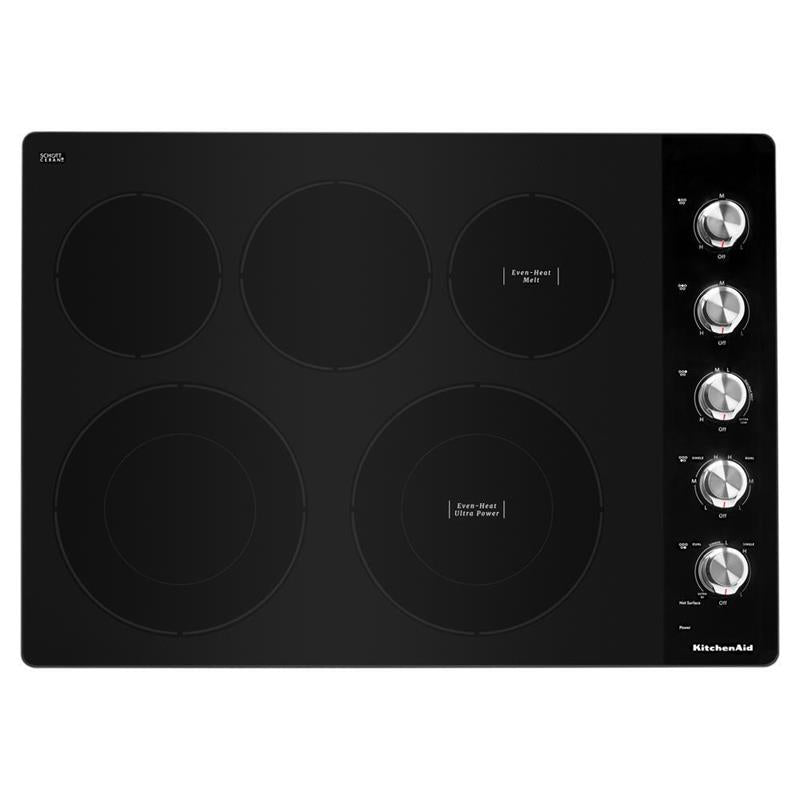 30" Electric Cooktop with 5 Elements and Knob Controls - (KCES550HSS)