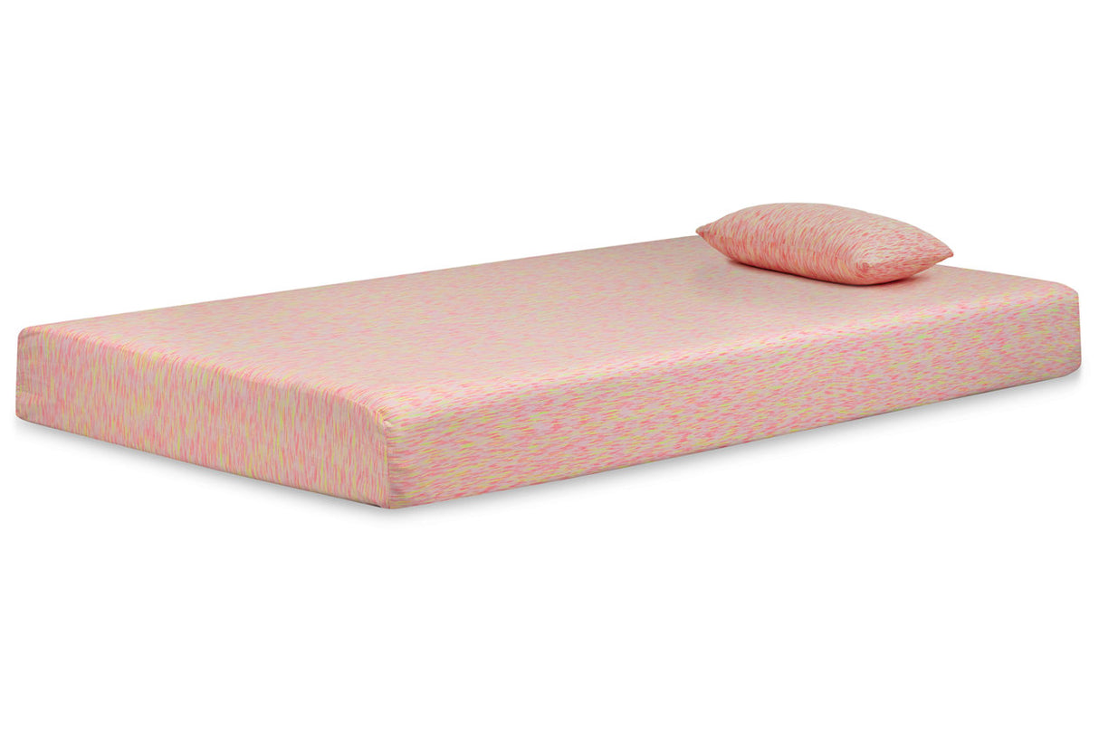 Ikidz Pink Twin Mattress and Pillow - (M65911)