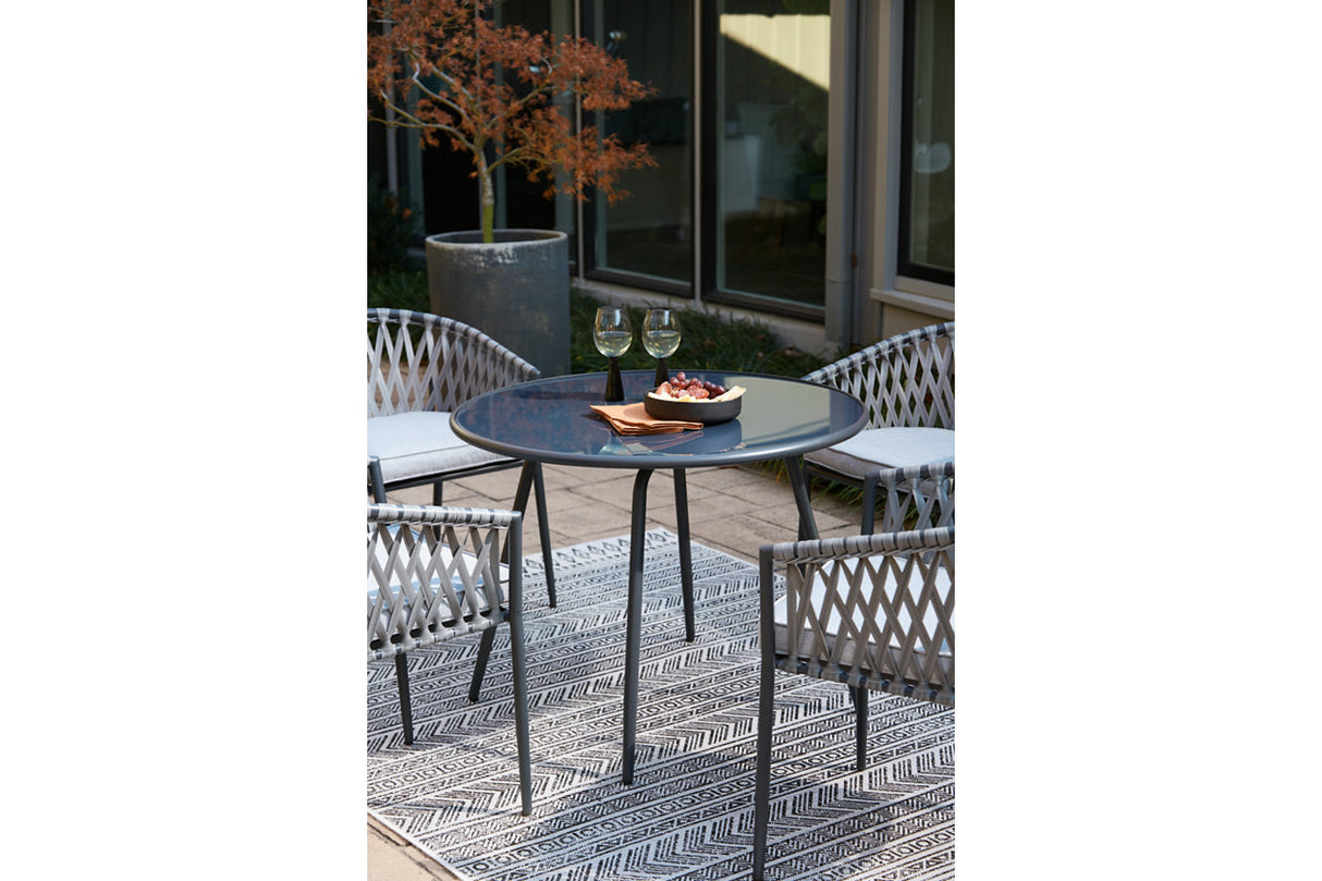Palm Bliss Outdoor Dining Table With 2 Chairs - (P372P1)