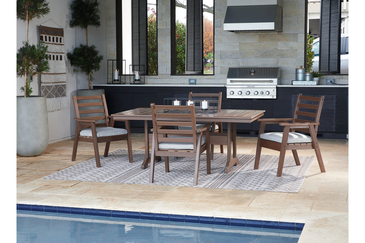 Emmeline Outdoor Dining Table With 4 Chairs - (P420P3)