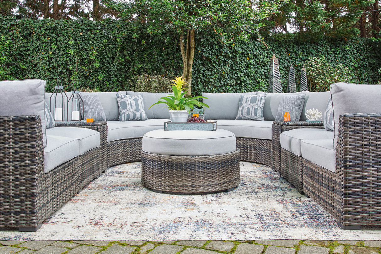 Harbor Court 9-piece Outdoor Sectional With Ottoman - (P459P1)