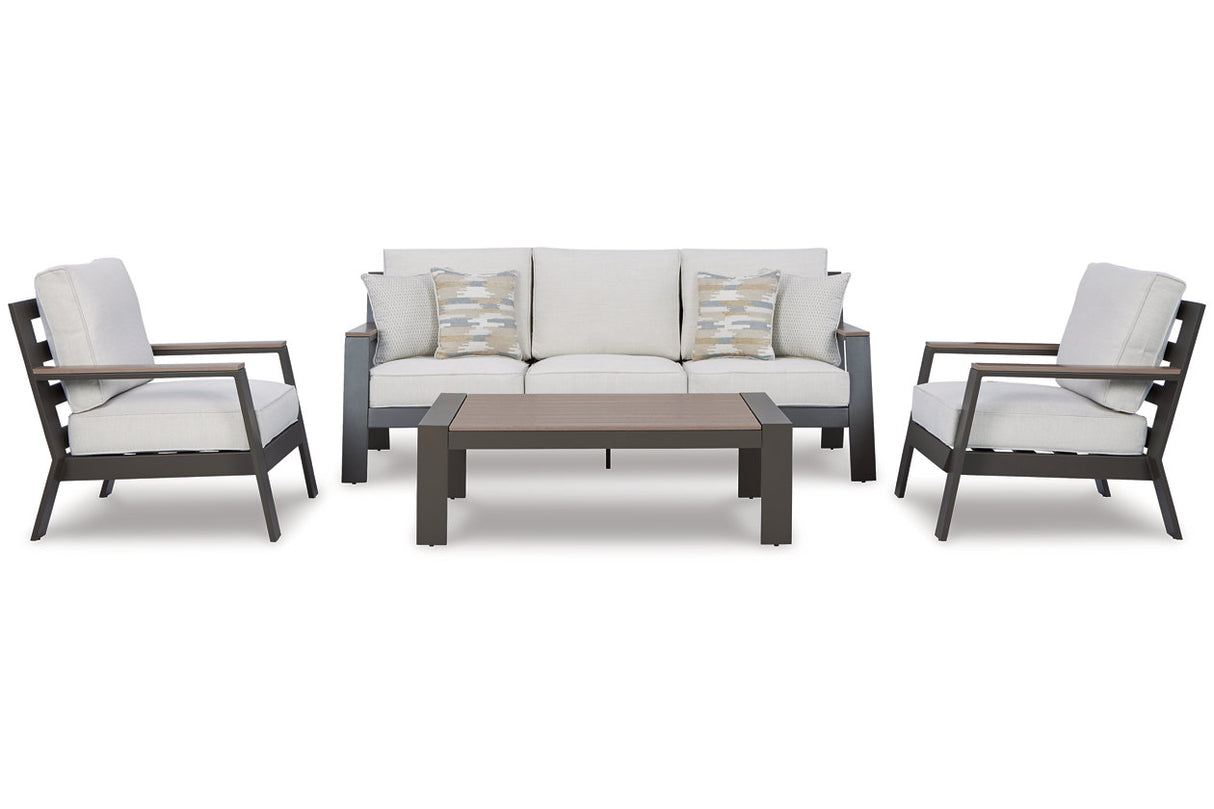 Tropicava Outdoor Sofa, 2 Lounge Chairs and Coffee Table - (P514P2)