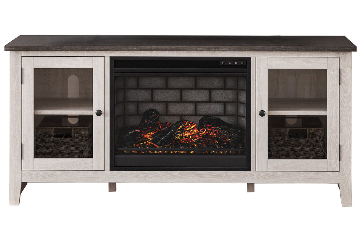Dorrinson 60" TV Stand With Electric Fireplace - (W287W3)