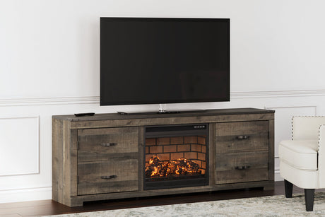 Trinell 72" TV Stand With Electric Fireplace - (W446W16)
