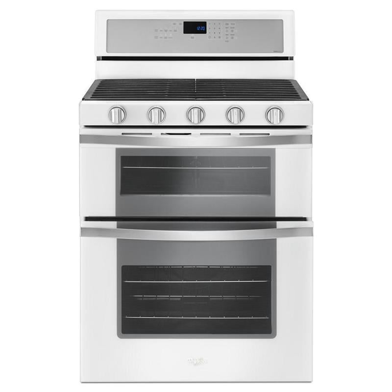 6.0 Cu. Ft. Gas Double Oven Range with EZ-2-Lift(TM) Hinged Grates - (WGG745S0FH)