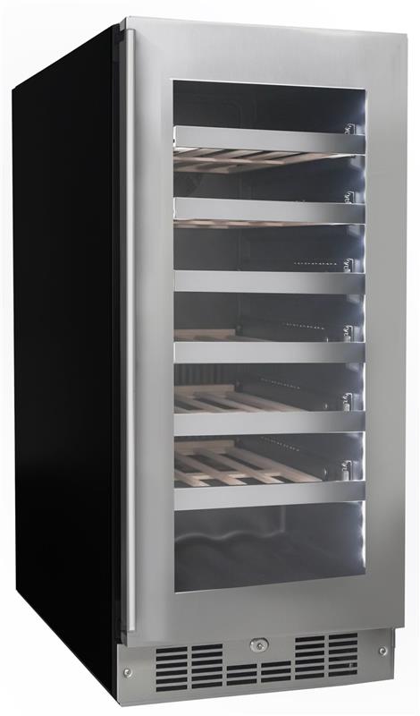 Silhouette 28 Bottle Built-in Wine Cooler In Stainless Steel - (SPRWC031D1SS)