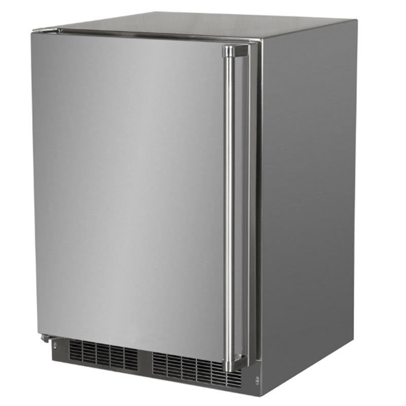 24-In Outdoor Built-In Refrigerator With Door Storage And Maxstore Bin with Door Style - Stainless Steel, Door Swing - Left - (MORE224SS51A)