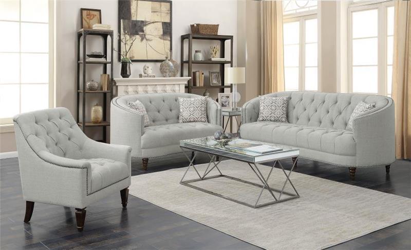Avonlea Beige Three-piece Living Room Set - (505641S3)