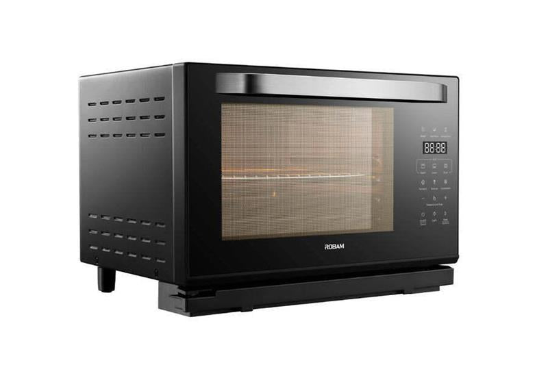 ROBAM ROBAM Portable Steam Oven 6-Slice Black Convection Toaster Oven with Rotisserie (1550-Watt) - (ROBAMCT761)