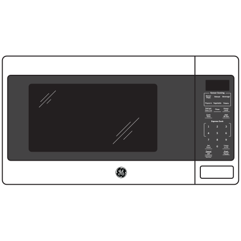 GE(R) 1.6 Cu. Ft. Countertop Microwave Oven - (JES1657SMSS)