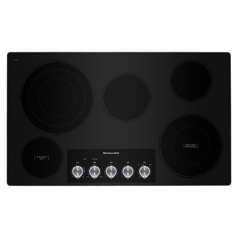 36" Electric Cooktop with 5 Elements and Knob Controls - (KCES556HSS)