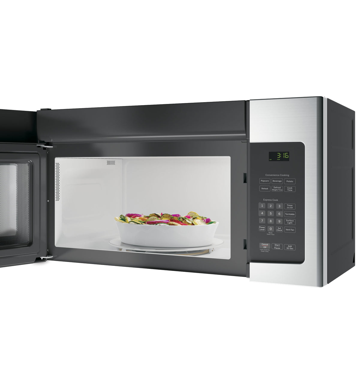 GE(R) 1.6 Cu. Ft. Over-the-Range Microwave Oven - (JVM3162RJSS)