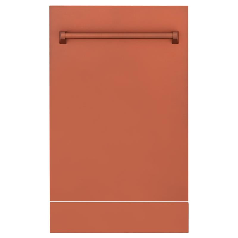 ZLINE 18" Tallac Series 3rd Rack Top Control Dishwasher with Traditional Handle, 51dBa [Color: Copper] - (DWVC18)