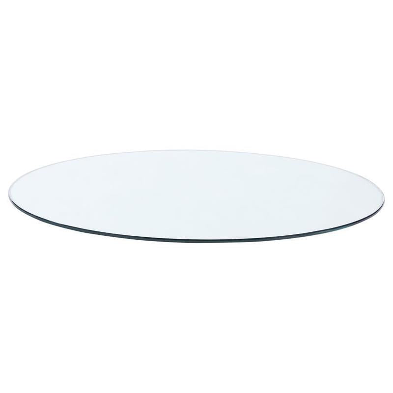 52" 12mm Round Glass Table Top Clear - (CP52RD12)