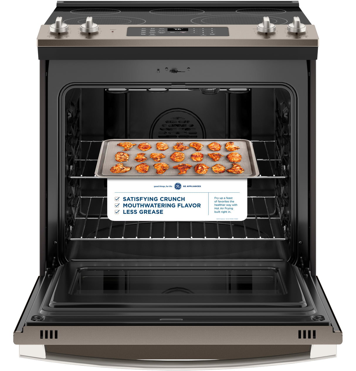 GE(R) 30" Slide-In Electric Convection Range with No Preheat Air Fry - (JS760EPES)