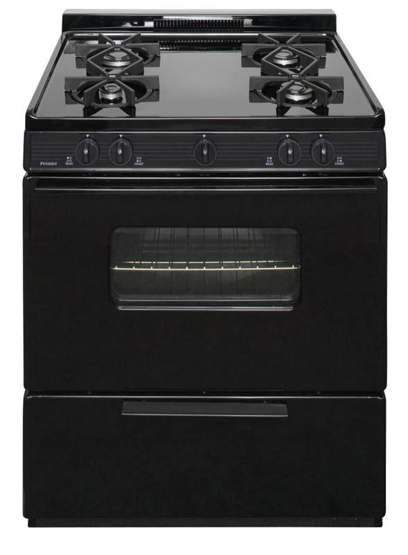 30 in. Freestanding Battery-Generated Spark Ignition Gas Range in Black - (BMK5X0BP)