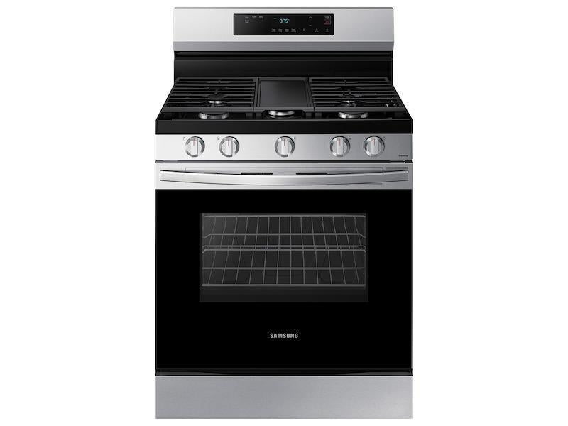 6.0 cu. ft. Smart Freestanding Gas Range with Integrated Griddle in Stainless Steel - (NX60A6111SS)