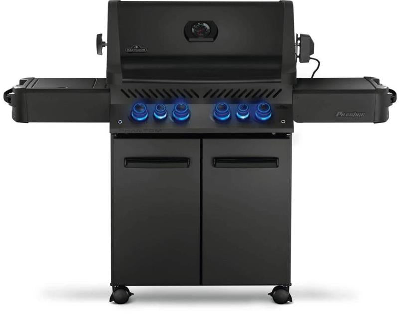 Phantom Prestige 500 RSIB with Infrared Side and Rear Burners , Natural Gas, Satin Black - (P500RSIBNK3PHM)
