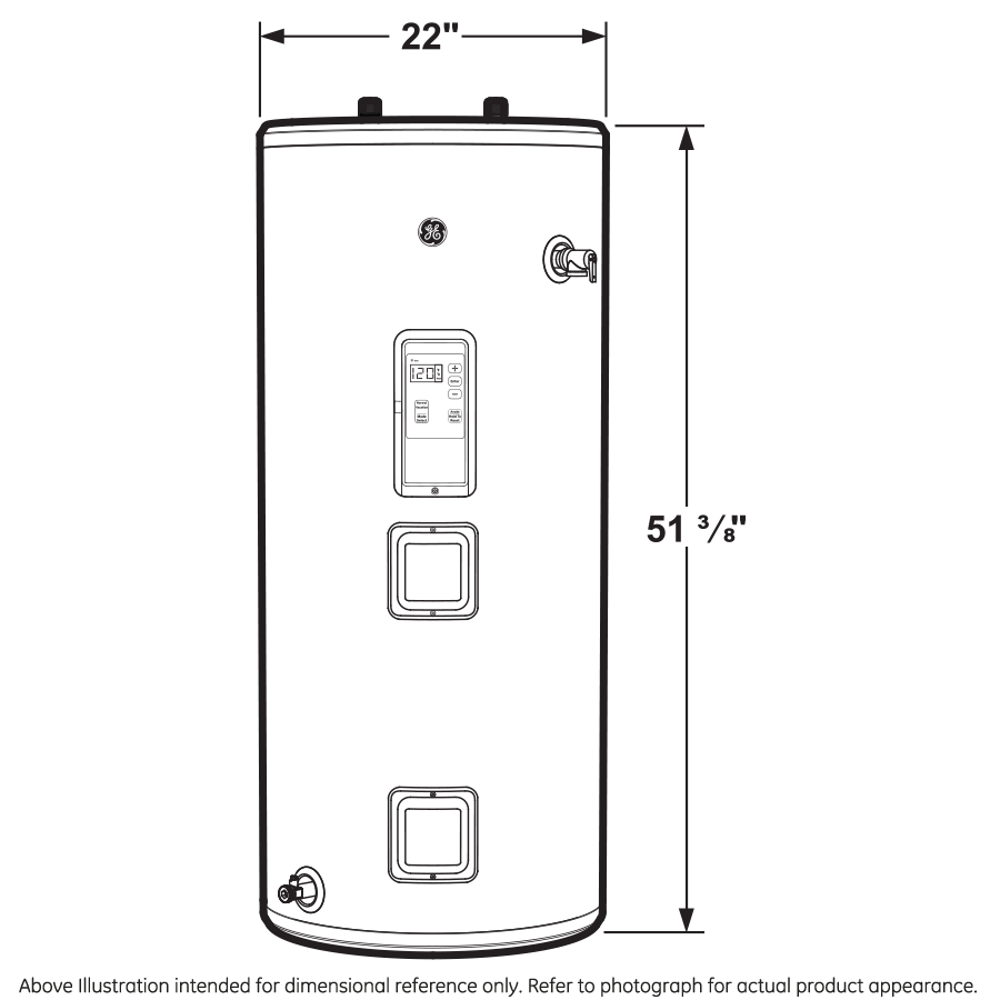 GE(R) Smart 40 Gallon Short Electric Water Heater - (GE40S10BLM)