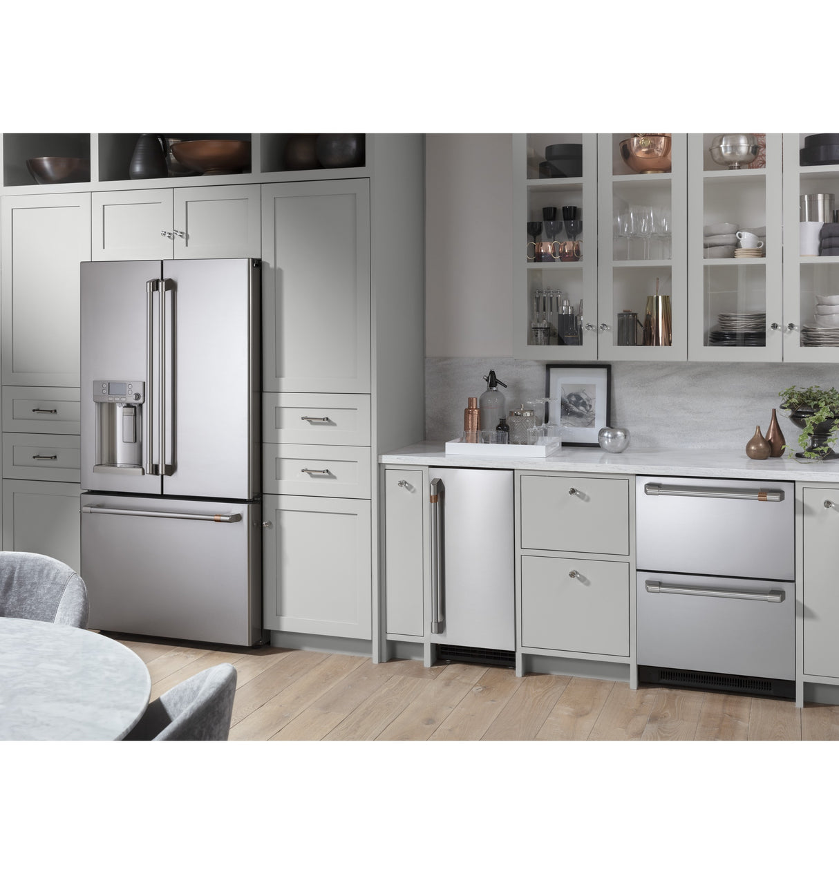 Caf(eback)(TM) ENERGY STAR(R) 22.1 Cu. Ft. Smart Counter-Depth French-Door Refrigerator with Keurig(R) K-Cup(R) Brewing System - (CYE22UP2MS1)