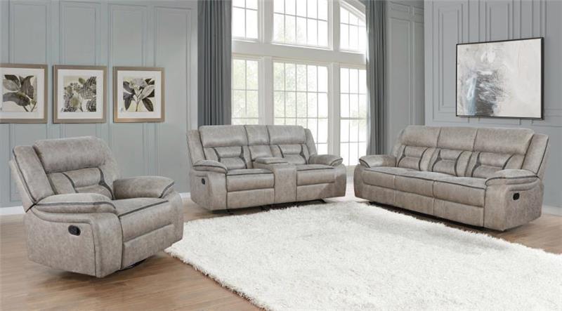 Greer Upholstered Tufted Living Room Set - (651351S3)