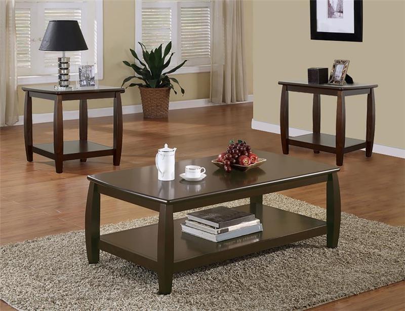 Dixon 3-piece Coffee Table Set Espresso - (701078S3)