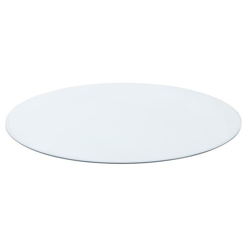 54" 8mm Round Glass Top Clear - (CB54RD8)