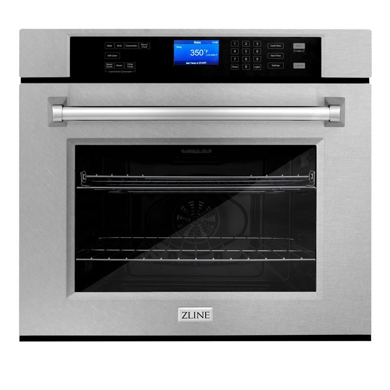 ZLINE 30" Professional Single Wall Oven with Self Clean and True Convection in Stainless Steel (AWS-30) [Color: ZLINE DuraSnow Stainless Steel ] - (AWSS30)
