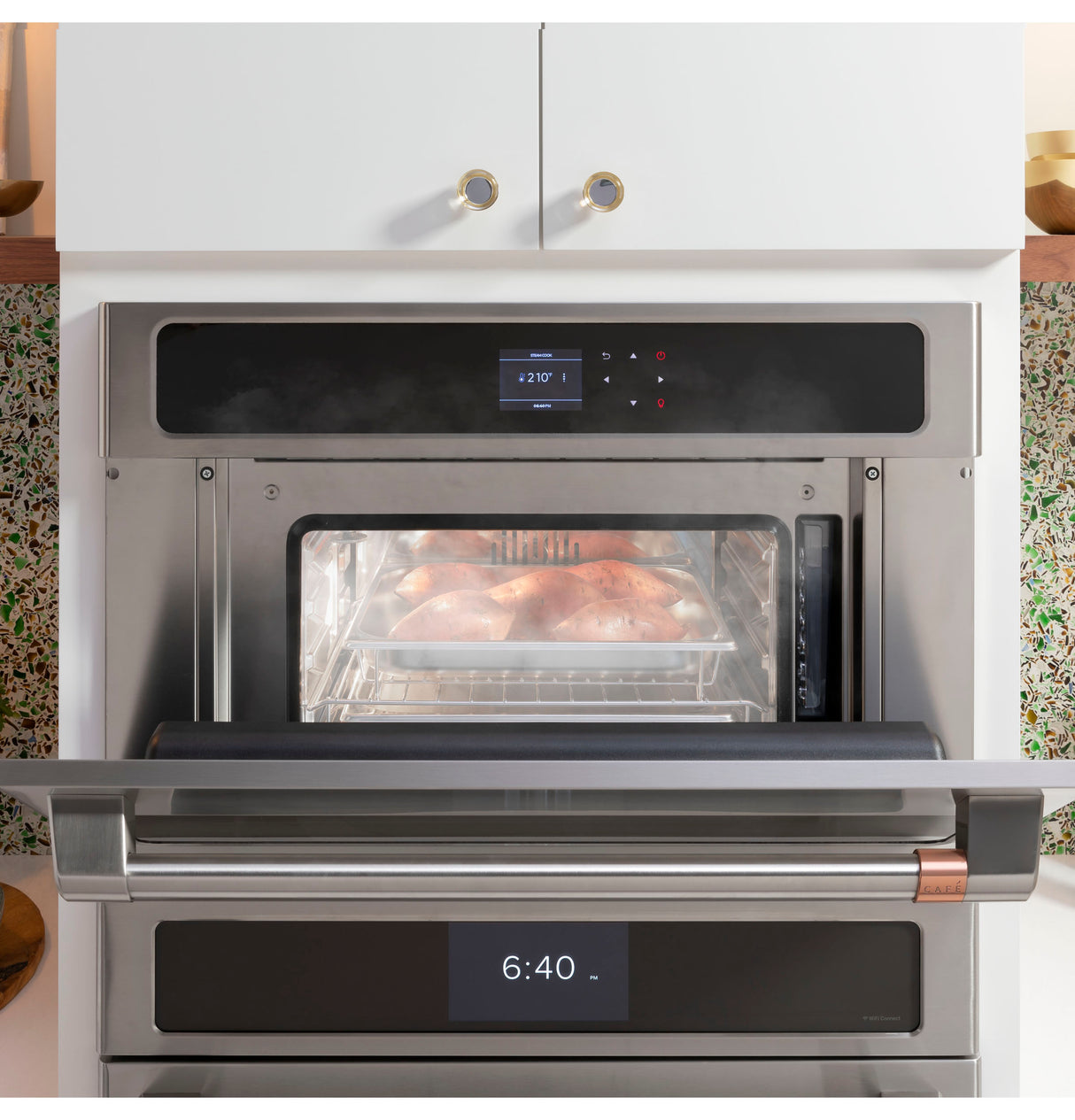 Caf(eback)(TM) 30" Pro Convection Steam Oven - (CMB903P2NS1)