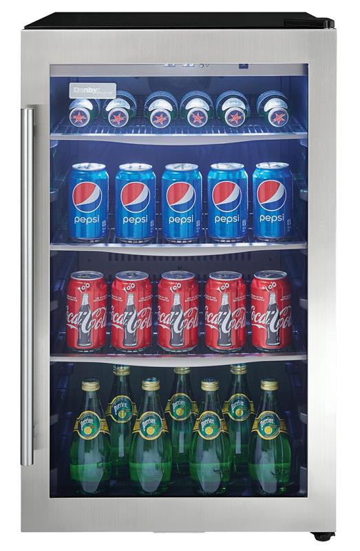 Danby 4.3 cu. ft. Free-Standing Beverage Center in Stainless Steel - (DBC434A1BSSDD)