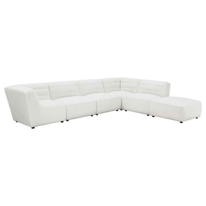 Sunny 6-piece Upholstered Sectional Natural - (551621SET)