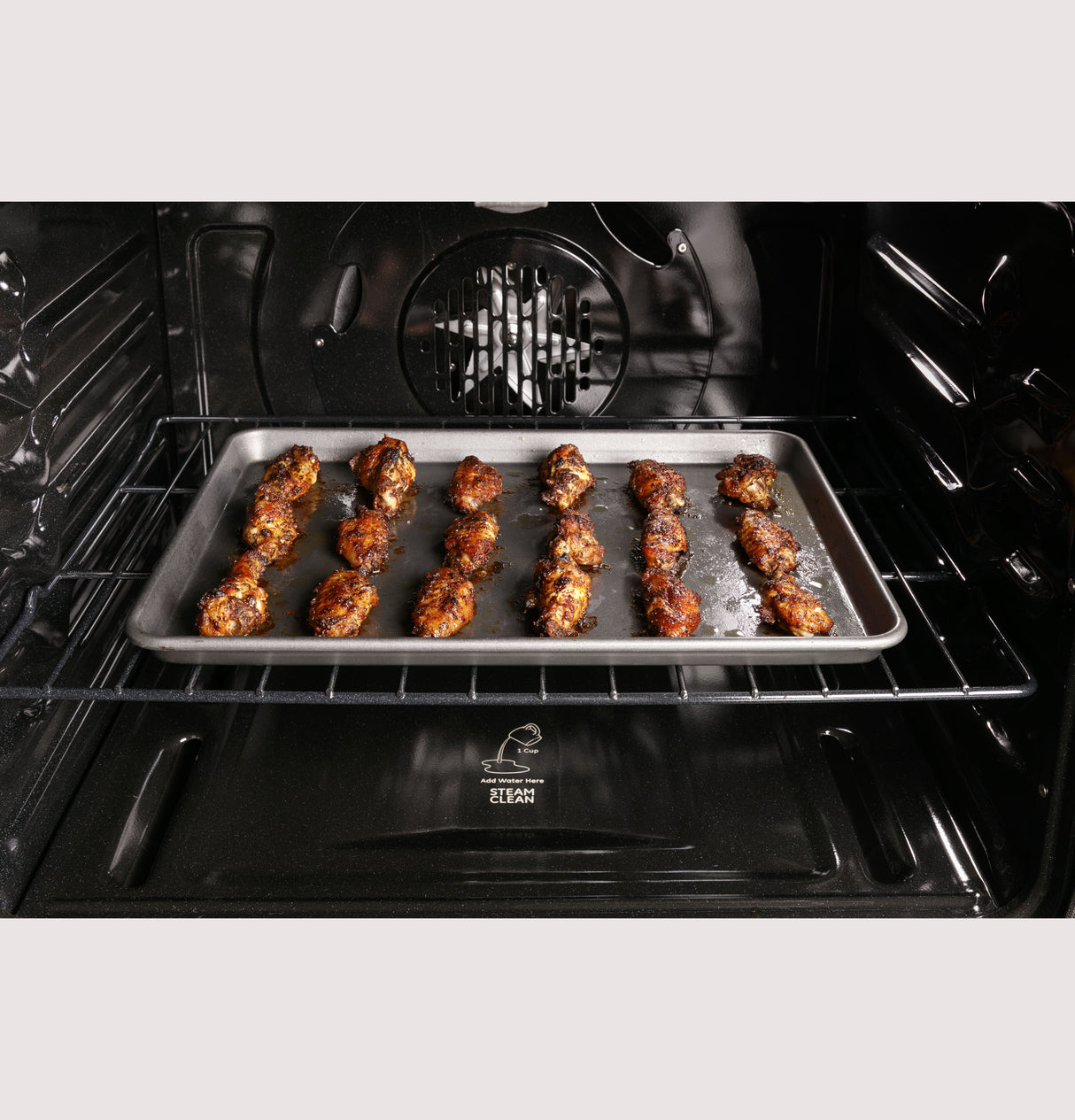 GE Profile(TM) 30" Free-Standing Gas Double Oven Convection Fingerprint Resistant Range with No Preheat Air Fry - (PGB965YPFS)