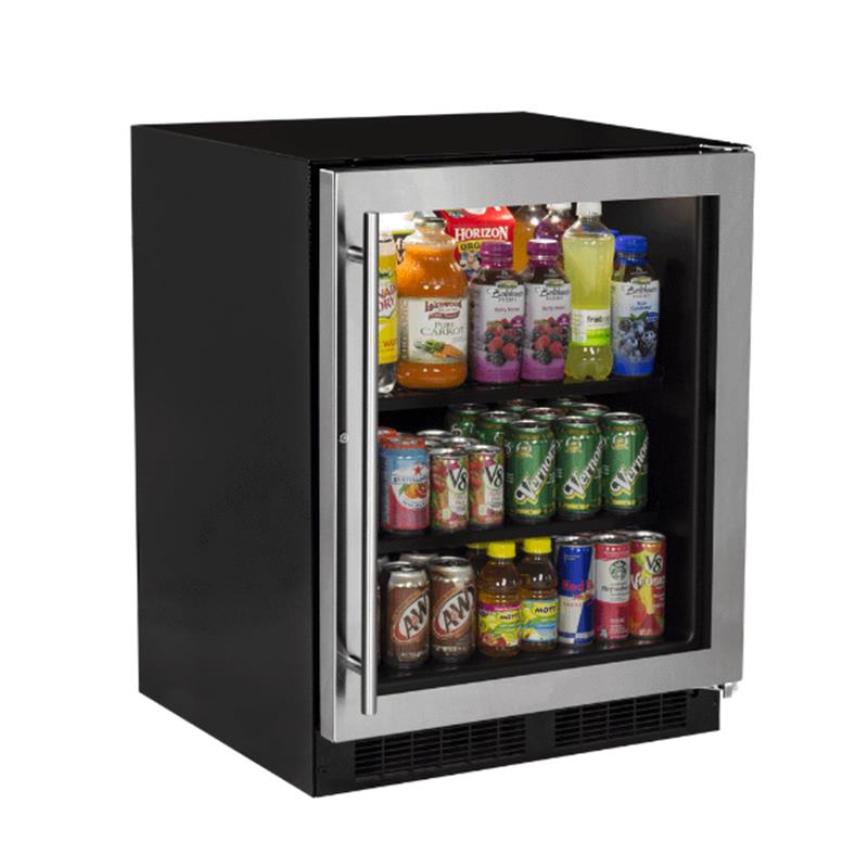 24-In Low Profile Built-In High-Capacity Refrigerator with Door Style - Stainless Steel Frame Glass - (MARE124SG31A)