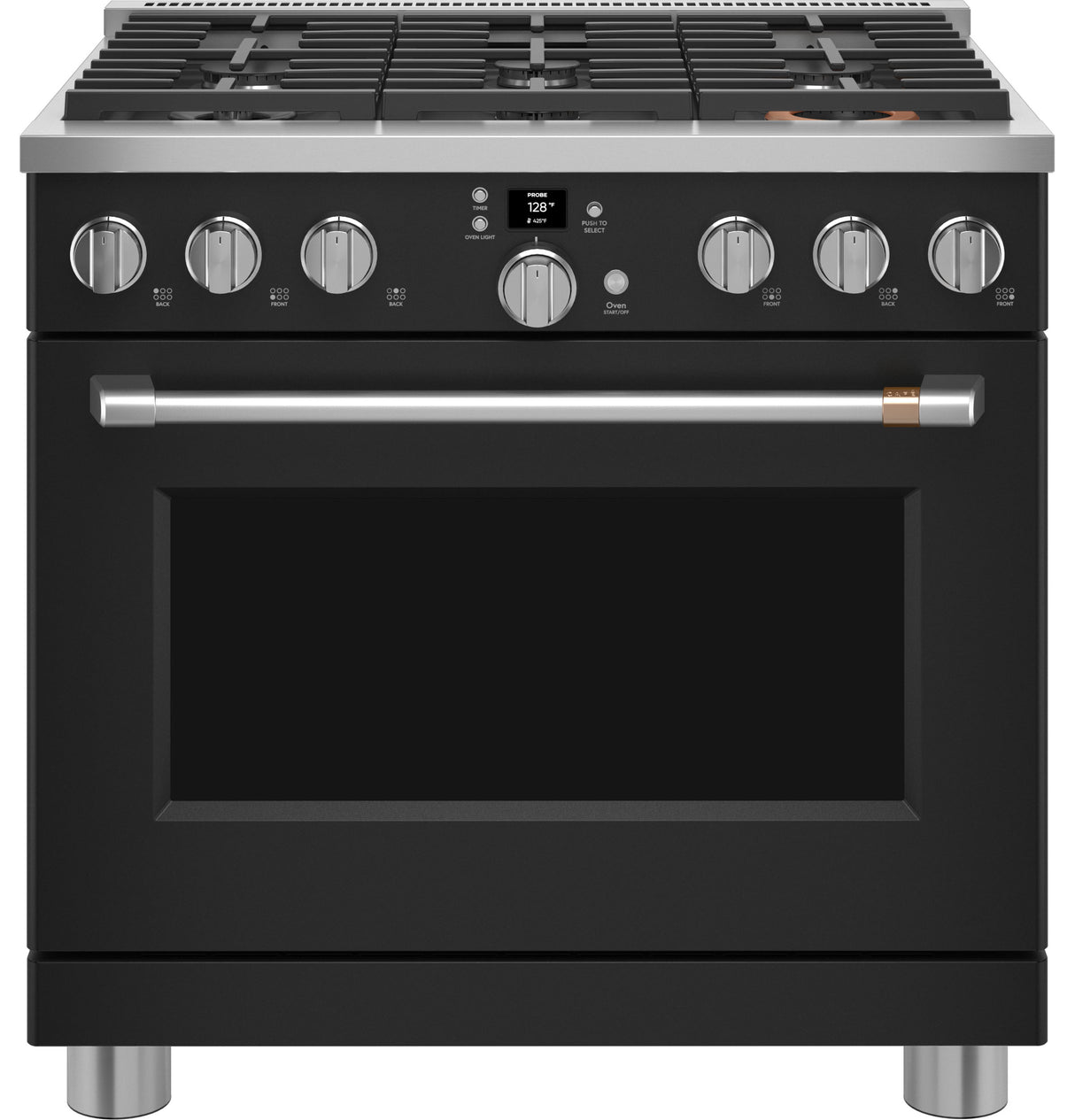 Caf(eback)(TM) 36" Smart All-Gas Commercial-Style Range with 6 Burners (Natural Gas) - (CGY366P3TD1)