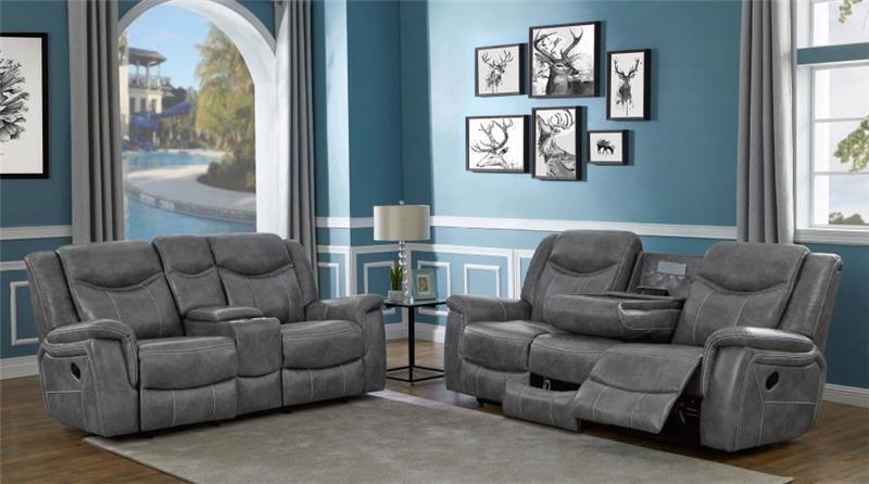 Conrad 2-piece Living Room Set Grey - (650354S2)